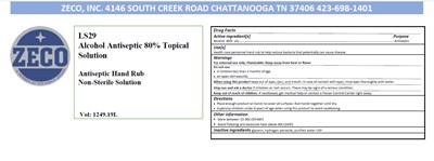 1249185.3ml label - LS29 1249.19L label